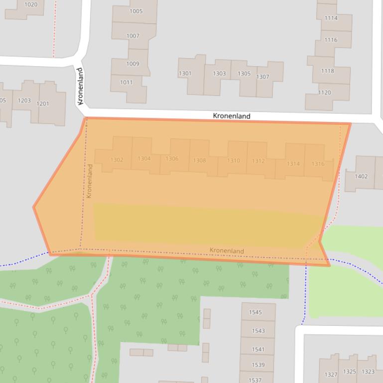 Kaart van postcodegebied 6605RT.