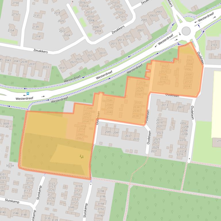 Kaart van postcodegebied 6605SE.