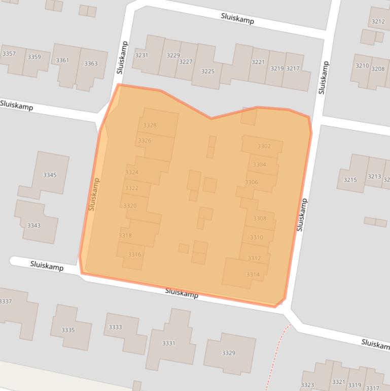 Kaart van postcodegebied 6605SV.