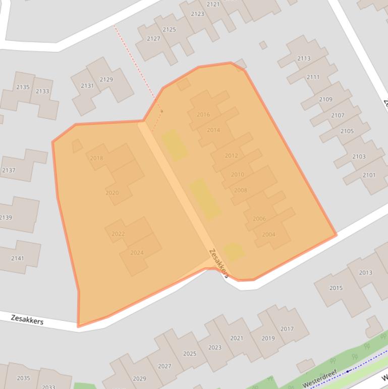 Kaart van postcodegebied 6605TD.