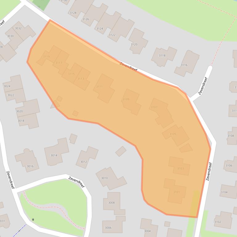 Kaart van postcodegebied 6605VE.