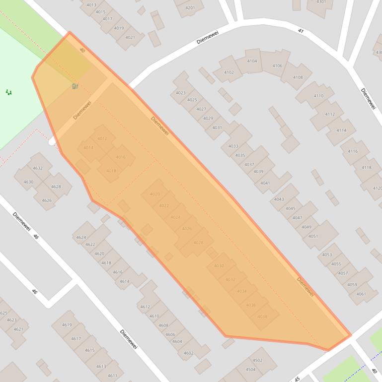 Kaart van postcodegebied 6605XB.