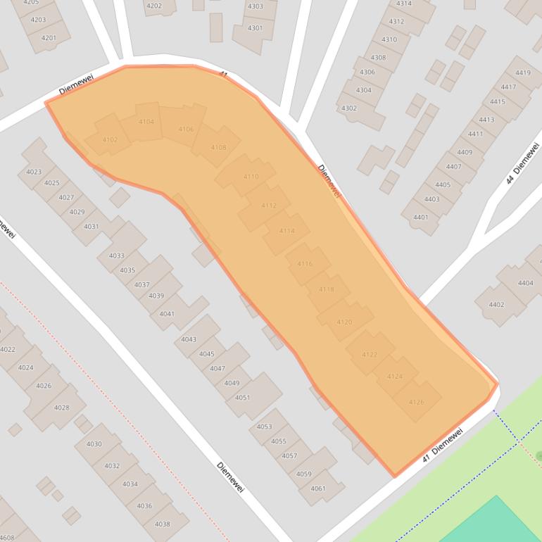 Kaart van postcodegebied 6605XC.