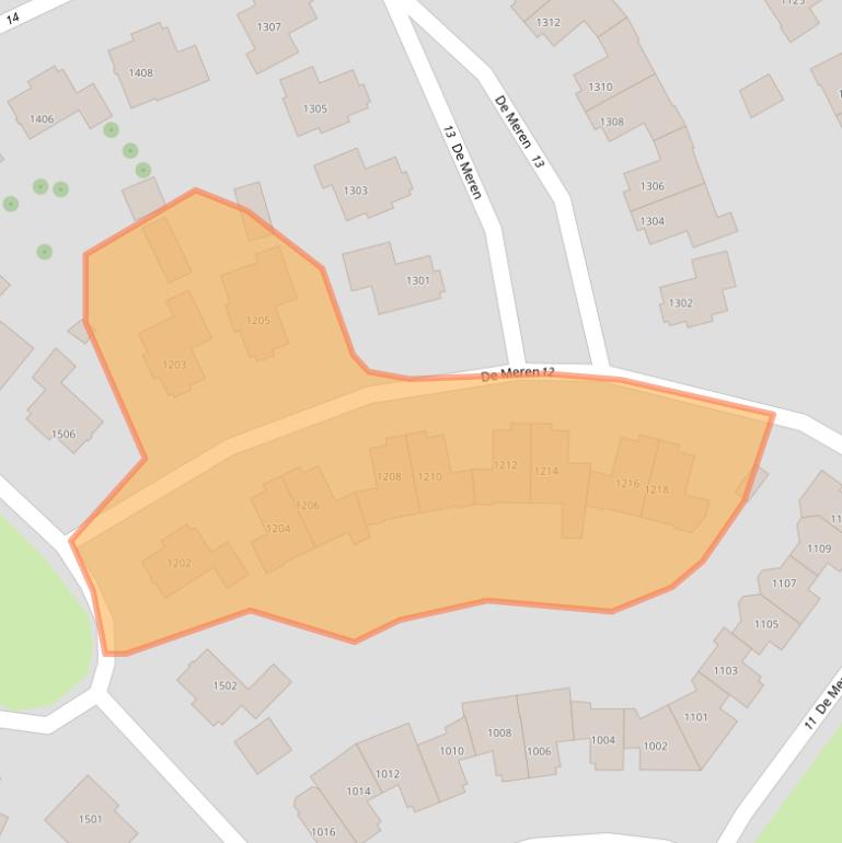 Kaart van postcodegebied 6605XM.