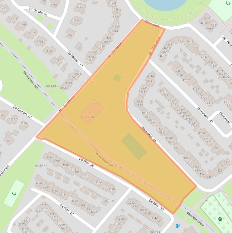 Kaart van postcodegebied 6605XN.