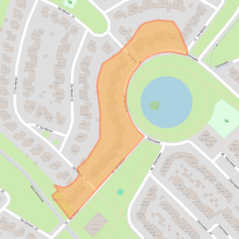 Kaart van postcodegebied 6605XP.