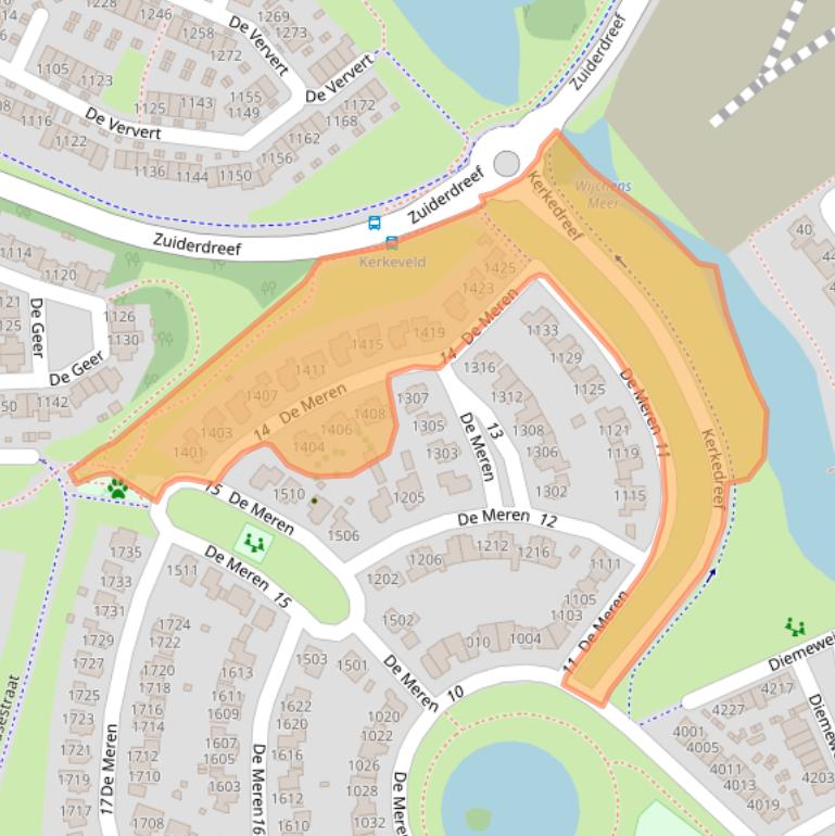 Kaart van postcodegebied 6605XX.