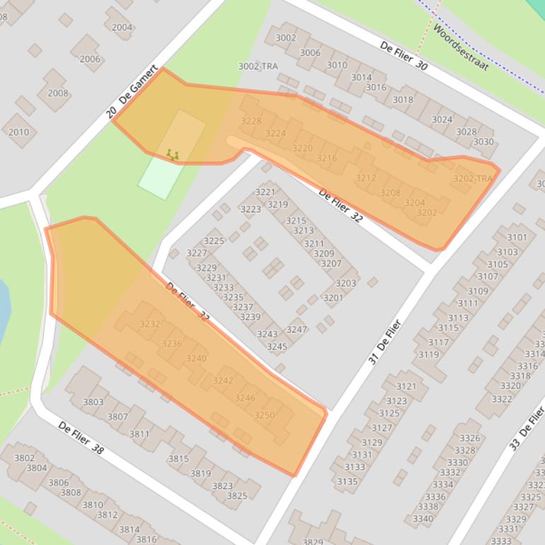Kaart van postcodegebied 6605ZD.