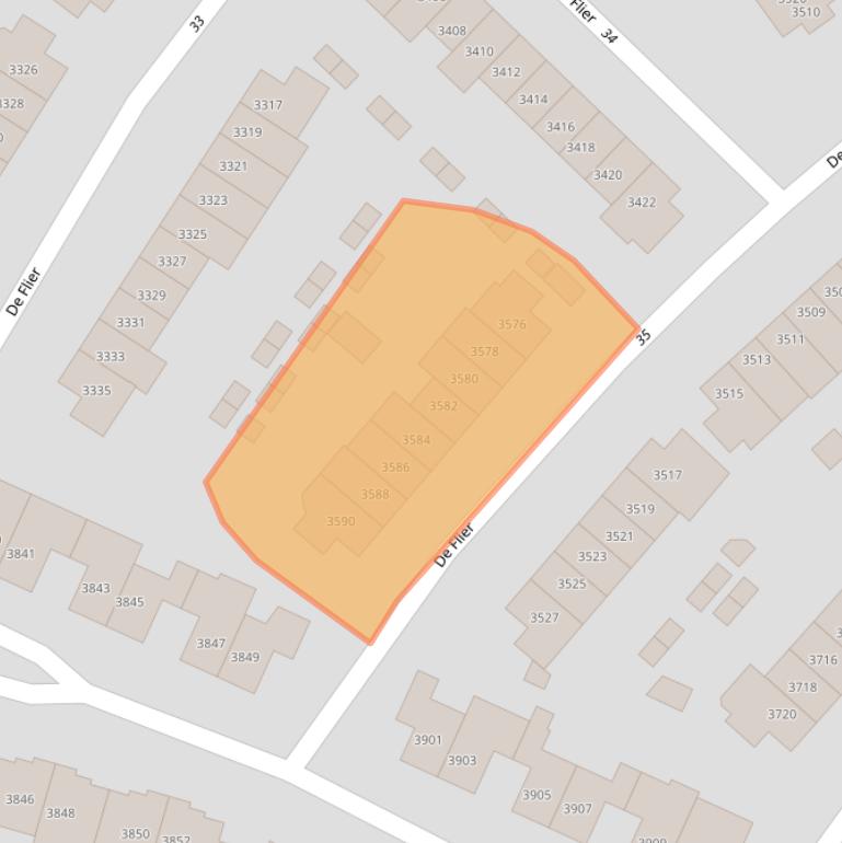 Kaart van postcodegebied 6605ZL.