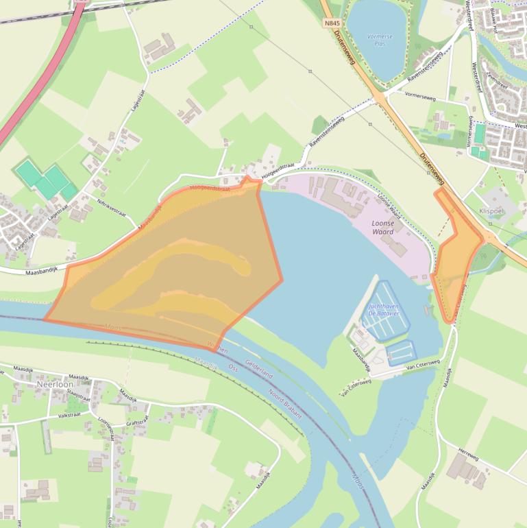 Kaart van postcodegebied 6606KB.