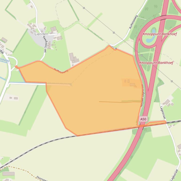 Kaart van postcodegebied 6606KH.