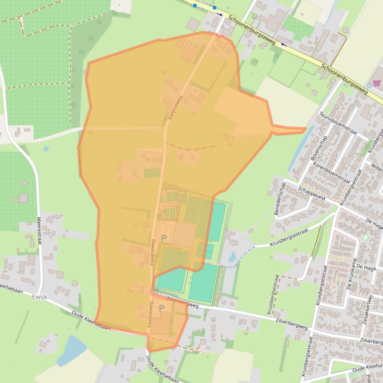 Kaart van postcodegebied 6611AG.