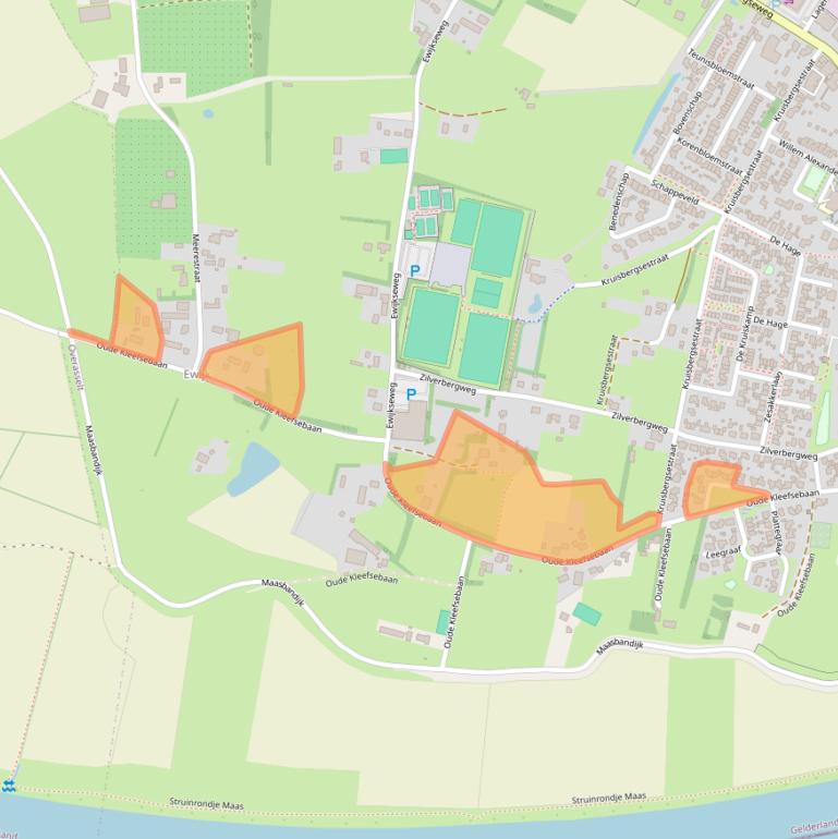 Kaart van postcodegebied 6611AP.