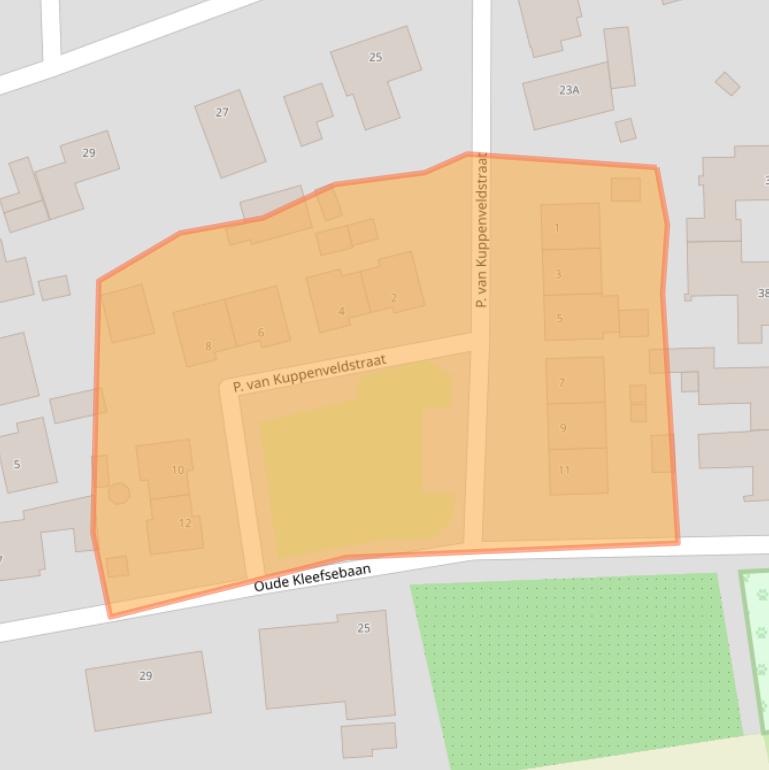 Kaart van postcodegebied 6611AT.