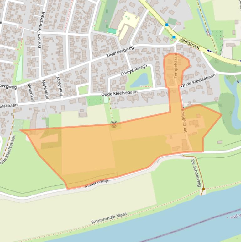 Kaart van postcodegebied 6611AW.