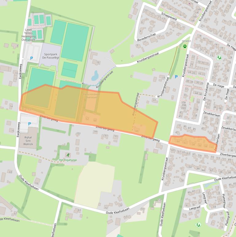 Kaart van postcodegebied 6611BE.