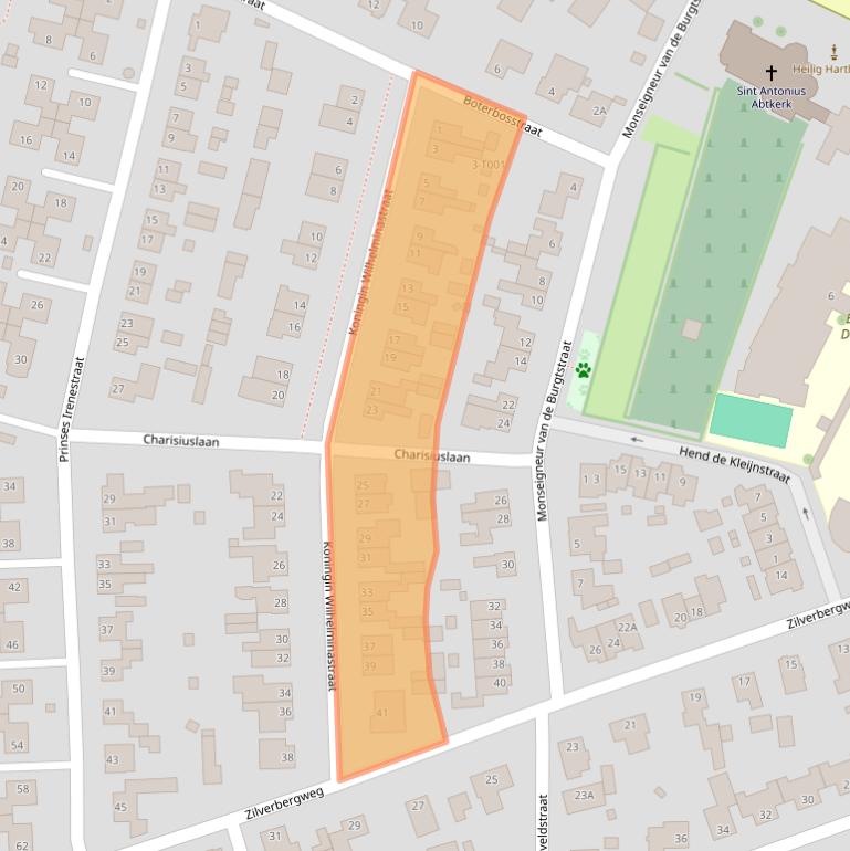 Kaart van postcodegebied 6611BL.