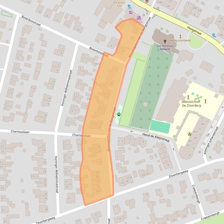 Kaart van postcodegebied 6611BP.