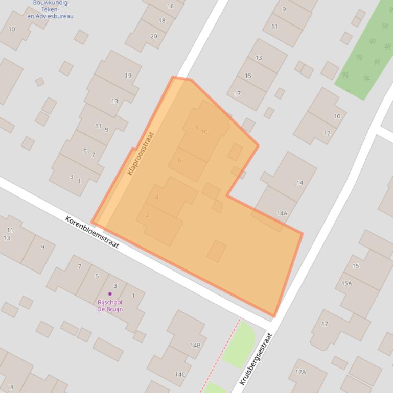 Kaart van postcodegebied 6611DK.