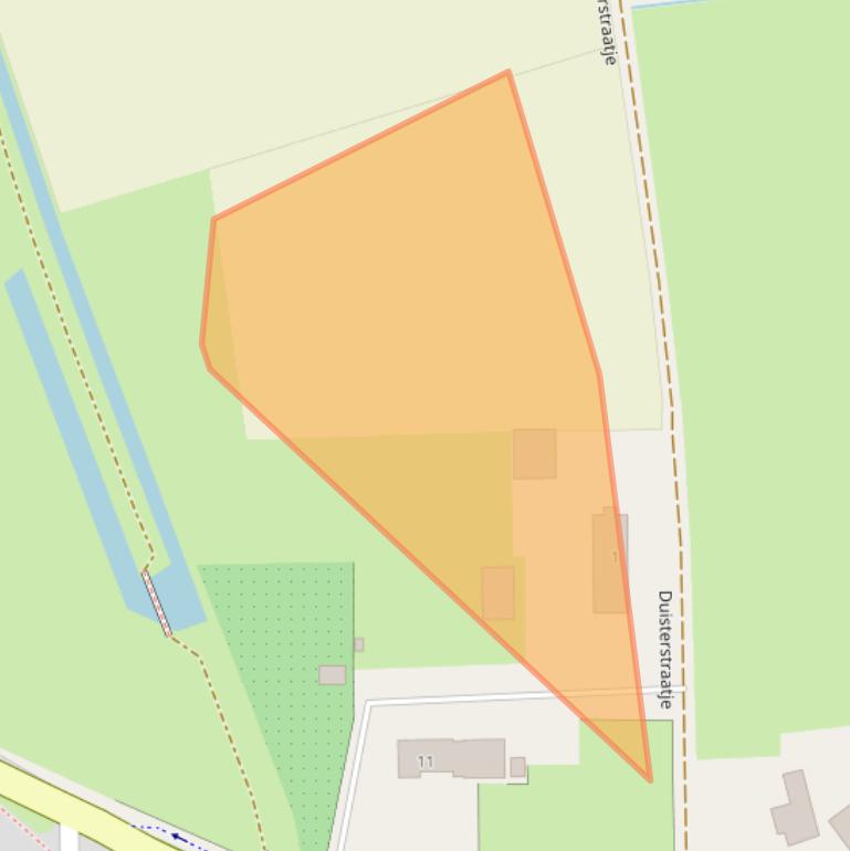 Kaart van postcodegebied 6611JA.