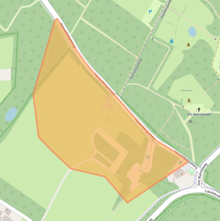 Kaart van postcodegebied 6611KC.