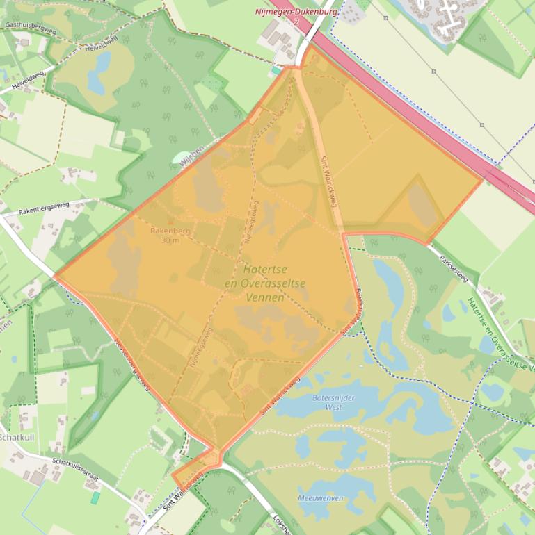 Kaart van postcodegebied 6611KG.