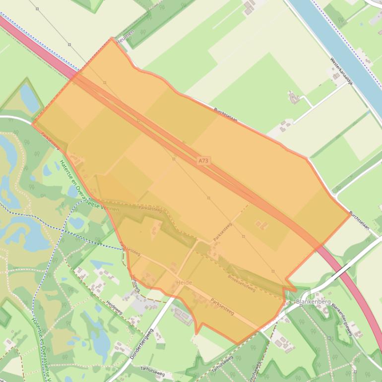 Kaart van postcodegebied 6611KH.