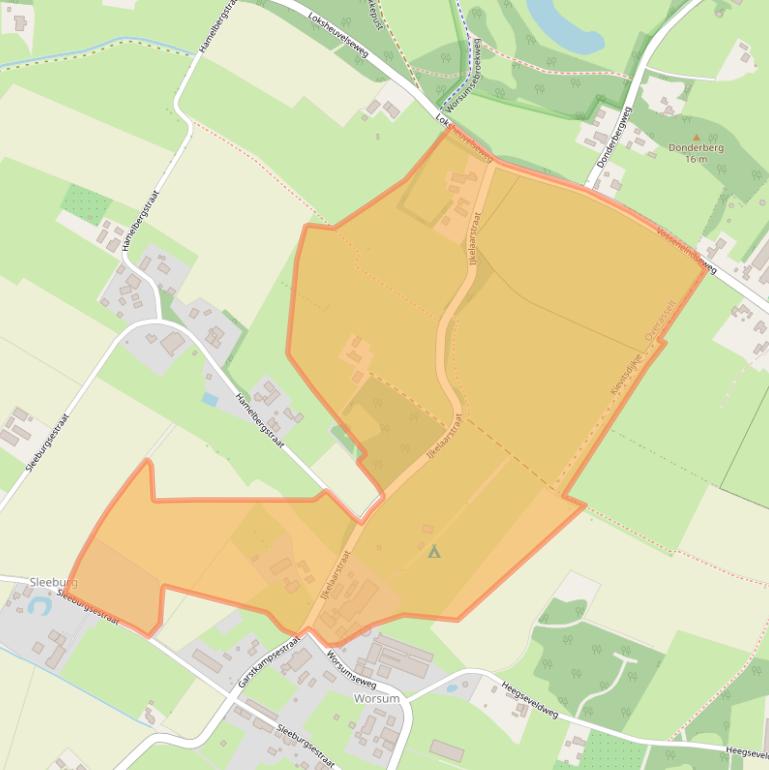 Kaart van postcodegebied 6611KN.
