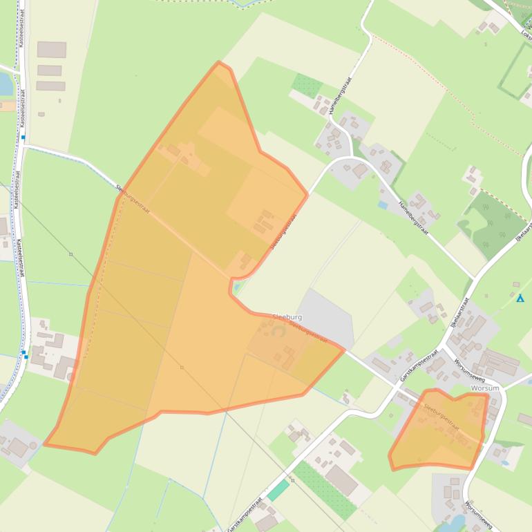 Kaart van postcodegebied 6611KP.