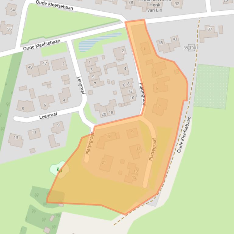 Kaart van postcodegebied 6611LC.