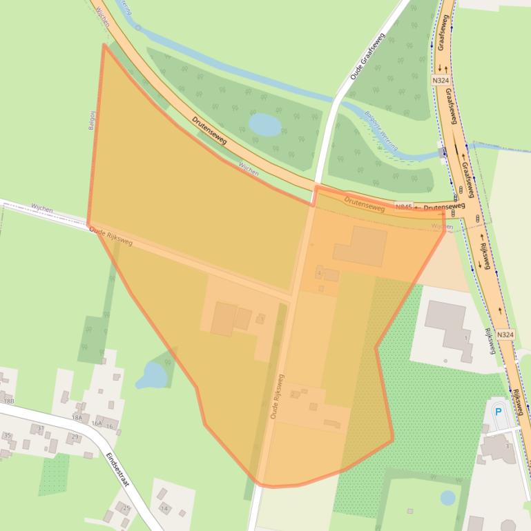 Kaart van postcodegebied 6612AH.