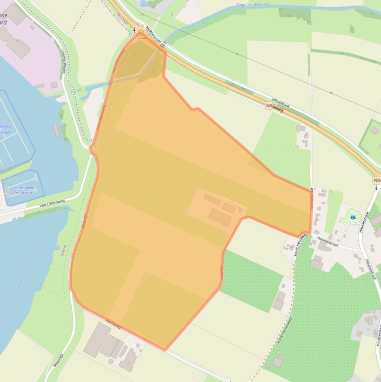 Kaart van postcodegebied 6613AP.