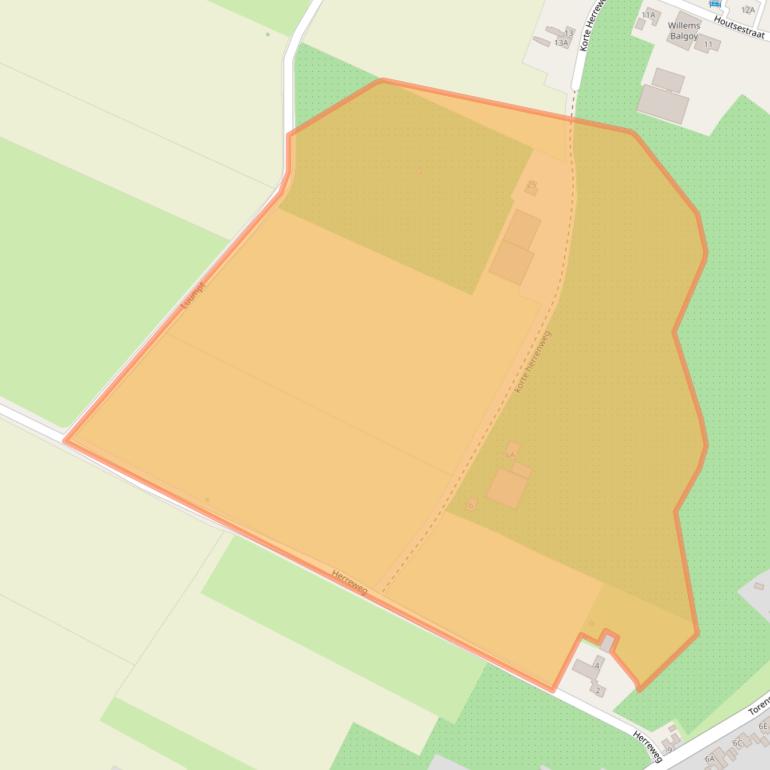 Kaart van postcodegebied 6613AT.