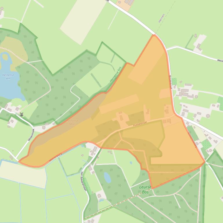 Kaart van postcodegebied 6615AB.