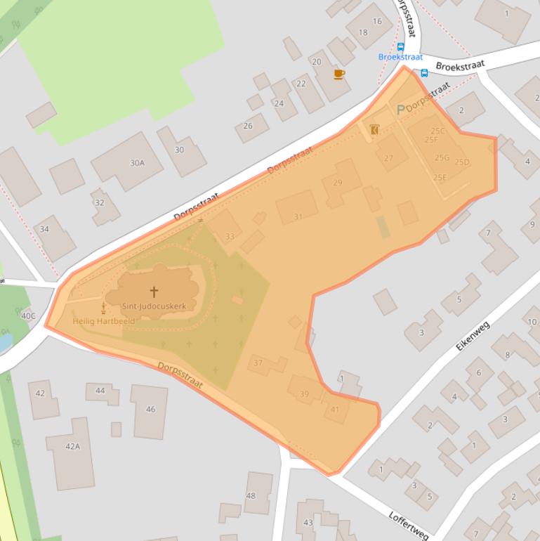 Kaart van postcodegebied 6616AE.