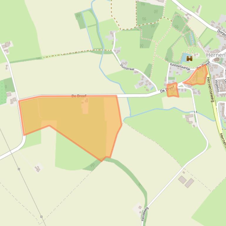 Kaart van postcodegebied 6616AX.