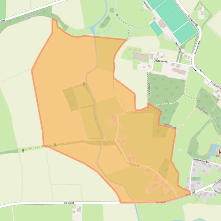 Kaart van postcodegebied 6616AZ.