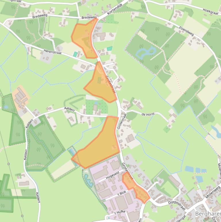 Kaart van postcodegebied 6617AH.