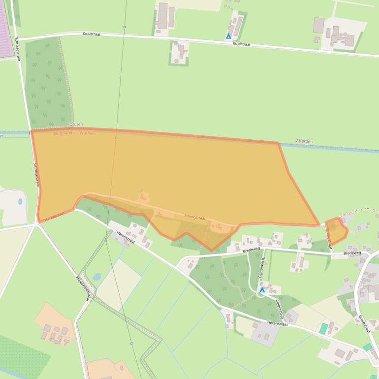 Kaart van postcodegebied 6617AT.
