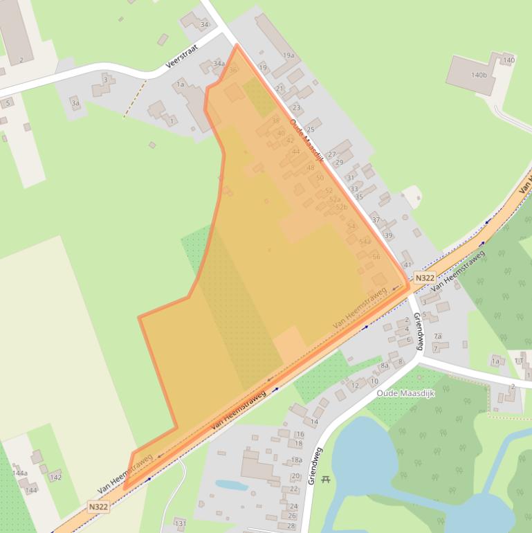 Kaart van postcodegebied 6621AD.