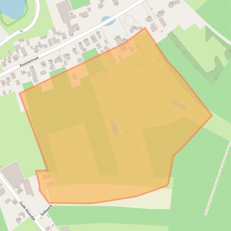 Kaart van postcodegebied 6621AG.