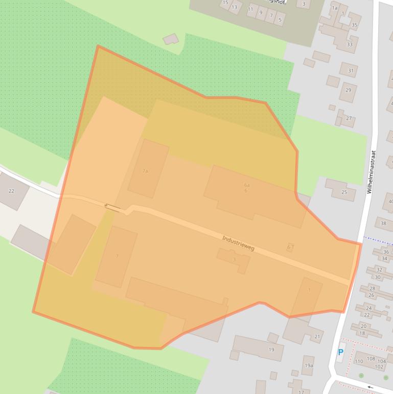 Kaart van postcodegebied 6621BD.