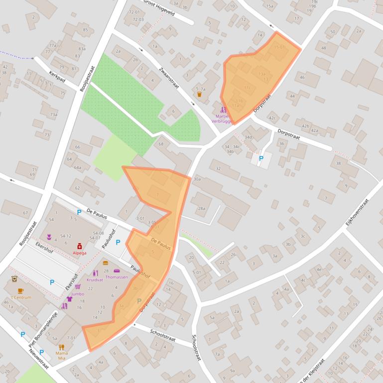 Kaart van postcodegebied 6621CC.