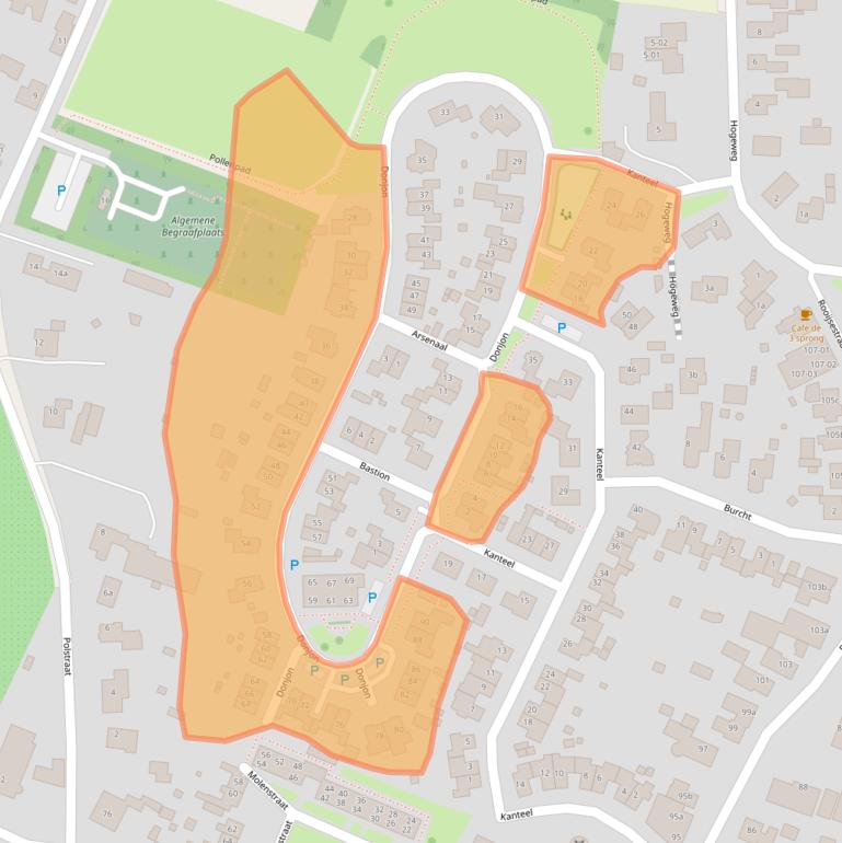 Kaart van postcodegebied 6621EE.