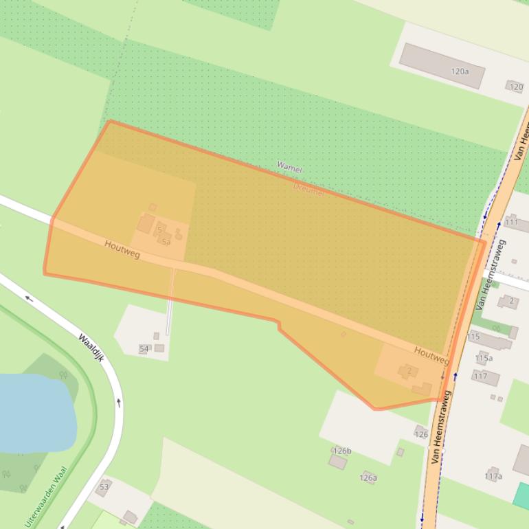 Kaart van postcodegebied 6621KC.