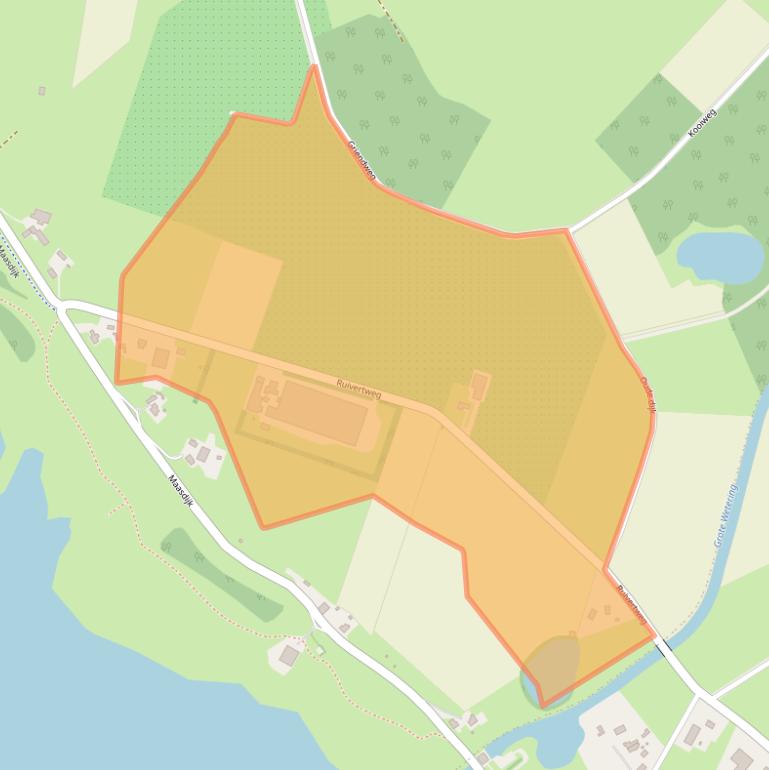 Kaart van postcodegebied 6621KD.