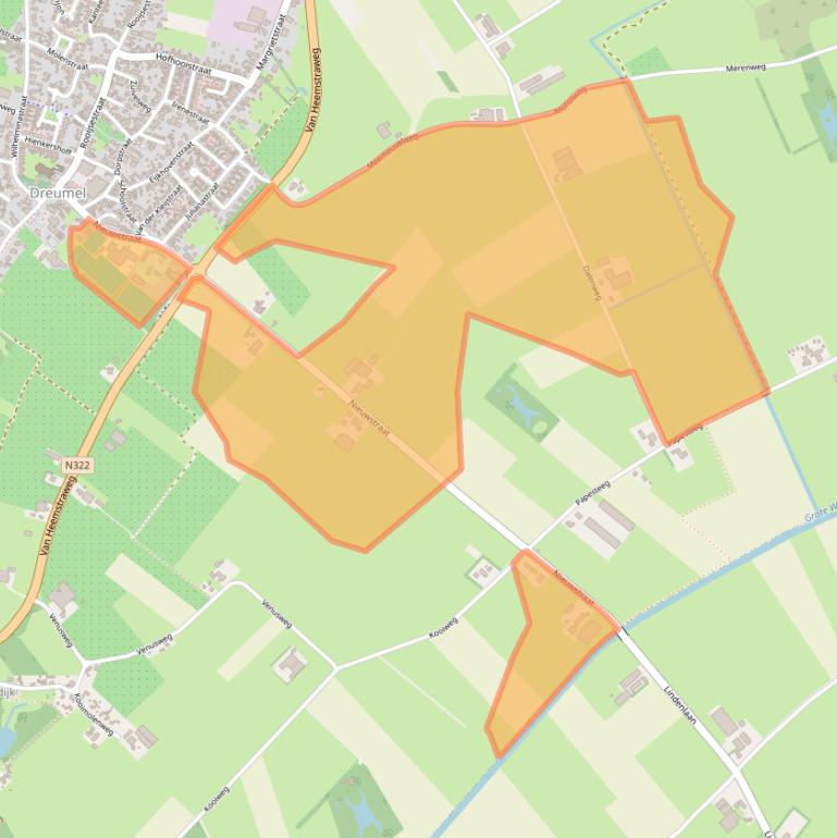 Kaart van postcodegebied 6621KV.