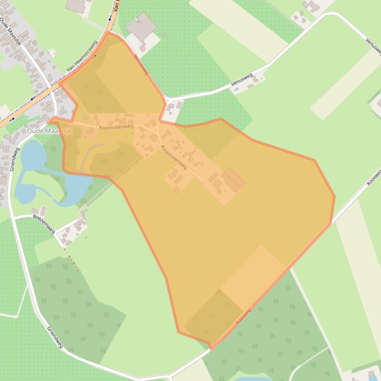 Kaart van postcodegebied 6621LA.