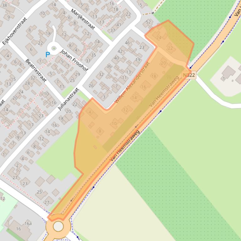 Kaart van postcodegebied 6621ZB.