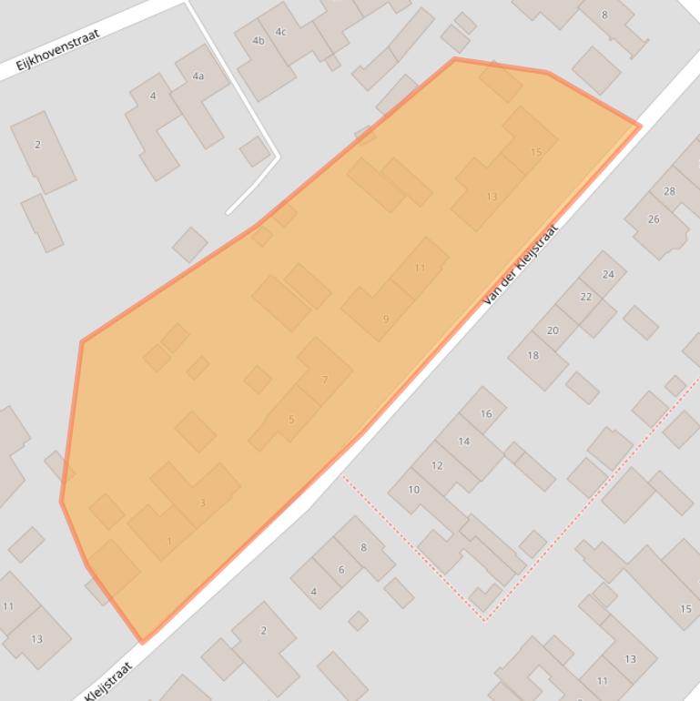 Kaart van postcodegebied 6621ZG.